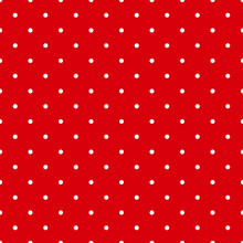 Red Polka Dot Seamless Pattern