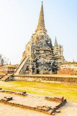 Canvas Print - Wat Phra Si Sanphet temple at ayutthaya Thailand