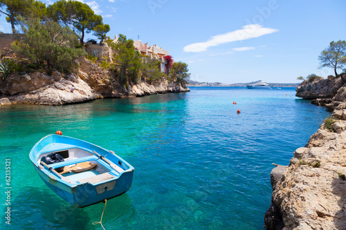 Naklejka samoprzylepna Widok cala fornells w Paguera, Majorka