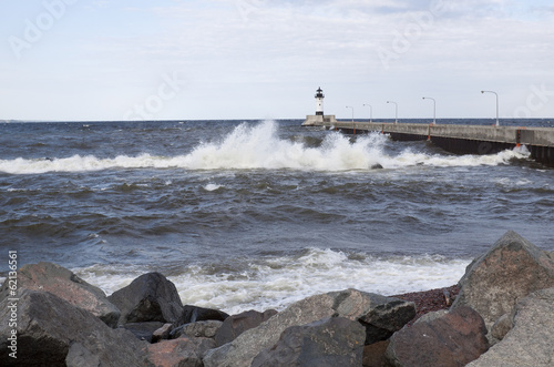 Board z aluminiowym obramowaniem Latarnia morska duluth n pier