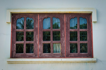 Old wood window