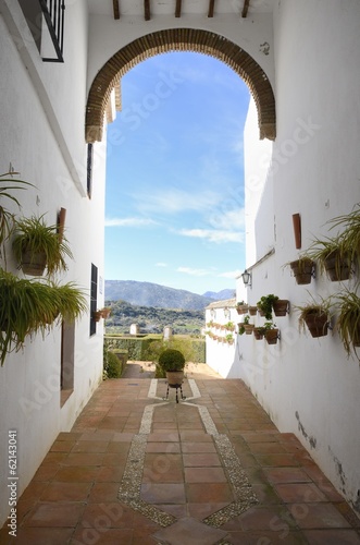 Tapeta ścienna Mudejar arch w ronda, andaluzja, hiszpania