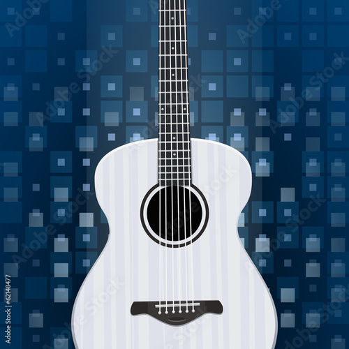 Obraz na płótnie canvas Tło muzyczne z gitarą