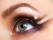 © vladstar - Closeup of womanish eye with glamorous makeup
