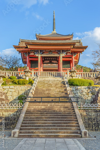 Naklejka samoprzylepna Świątynia kiyomizu-dera w Kioto