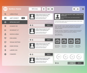 Email interface.