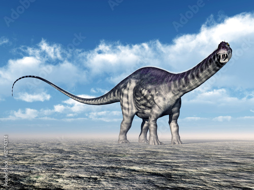 Fotoboard na płycie Dinozaura apatozaura