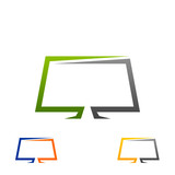 Fototapeta  - LeD TV Logo