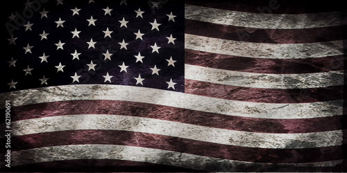Board z aluminiowym obramowaniem Flaga nieczysty usa