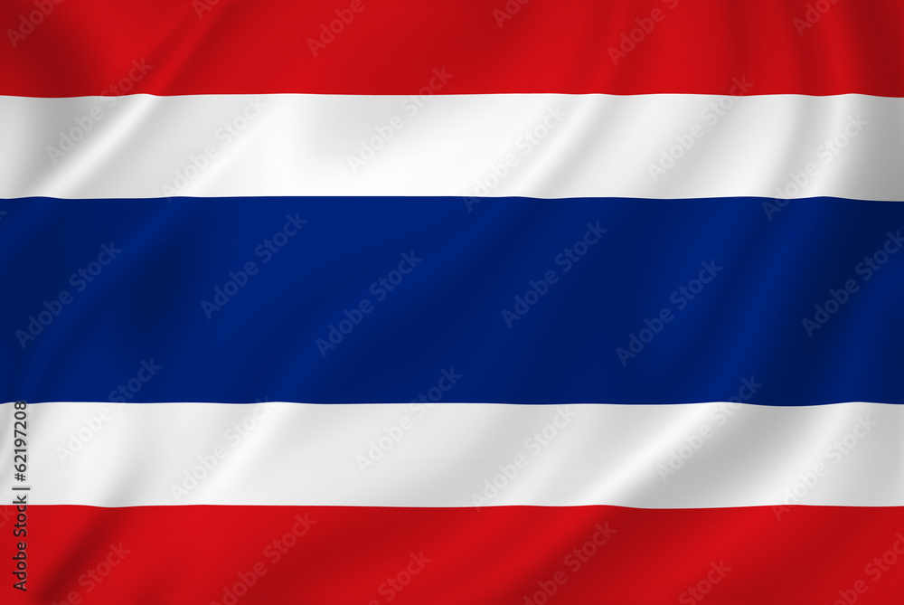 Thailand flag - obrazy, fototapety, plakaty 