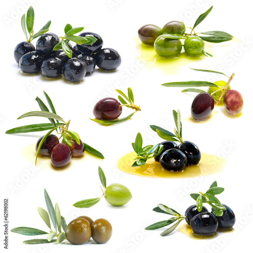 Naklejka - mata magnetyczna na lodówkę fresh olives