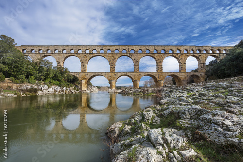 Naklejka - mata magnetyczna na lodówkę Pont du Gard