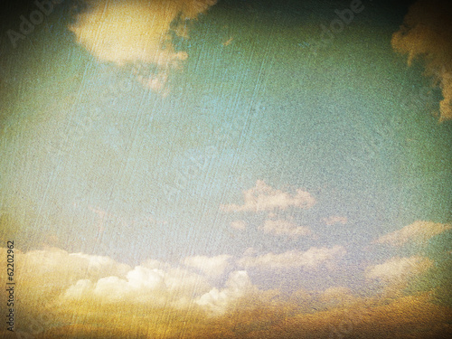 Obraz na płótnie canvas czteroczęściowy "tetraptyk" Retro obraz pochmurnego nieba