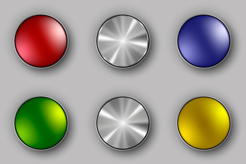 Metal buttons