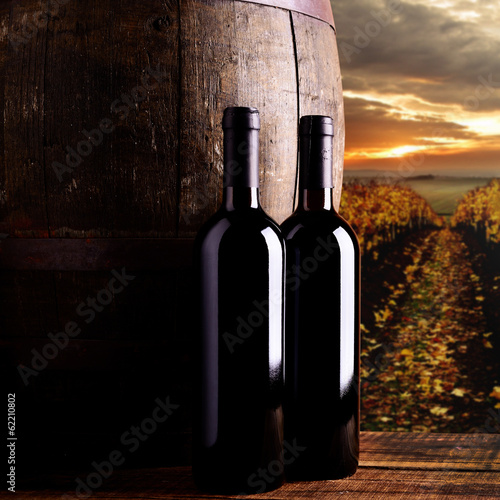 Board z aluminiowym obramowaniem Czerwone wino