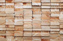 Stack Of Square Wood Planks