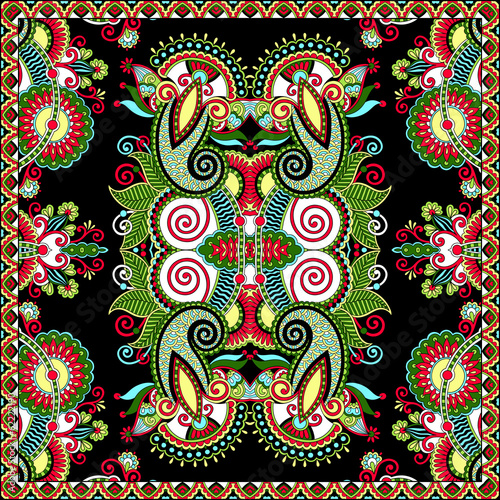 Board z aluminiowym obramowaniem Tradycyjny ozdobny kwiatowy paisley bandanna