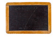 Vintage blackboard isolated on white.