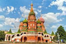 St. Basil's Cathedral, In Red Square, Moscow, Russia