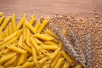 Poster - wheat and whole wheat penne rigate pasta