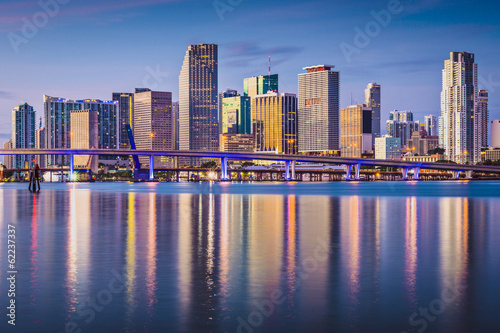 Fotoboard na płycie Panoramę Miami
