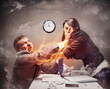 © Nomad_Soul - High stress fight in office