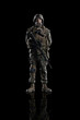 © bptu - U.S. marine. American soldier. Isolated on black.