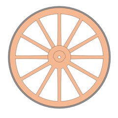 Wall Mural - cartoon image of blacksmith wheel