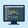 © dacianlogan - Code editor on a monitor