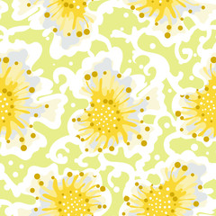 Wall Mural - floral spring pattern