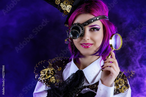 Obraz na płótnie canvas czteroczęściowy "tetraptyk" Koła zębate do steampunka