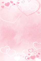 Wall Mural - Valentine heart background with room for copy space.