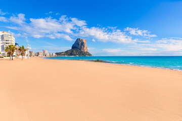 Sticker - Calpe playa Arenal Bol beach near Penon Ifach Alicante