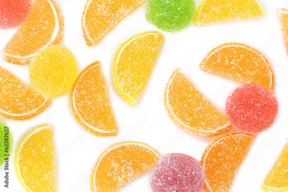 colorful jelly candies background