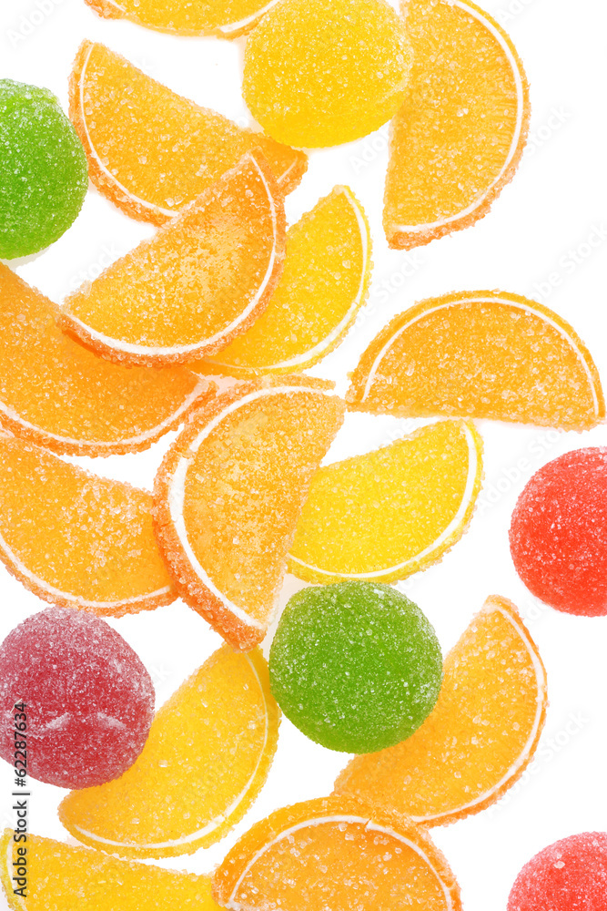 colorful jelly candies background