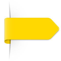 Wall Mural - Langer goldener Sticker Pfeil mit Schatten und Textfreiraum