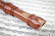 Recorder and sheet music