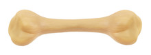Beige Rubber Bone Toy For Dogs