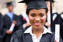 African Girl At Graduation