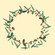 Christmas Holly Berry Wreath