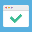 © Jane Kelly - Vector Browser and Check Mark Icon