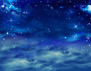 Wall Mural - beautiful background of the night sky with stars