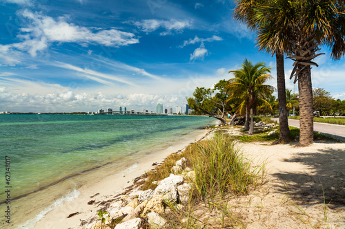 Plakat na papierze fotorealistycznym Kluczowa plaża Biscayne