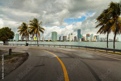 Plakat na papierze fotorealistycznym Panoramę Miami