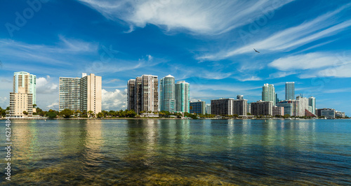 Plakat na papierze fotorealistycznym Panoramę Miami