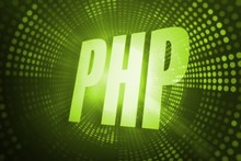 Php Against Green Pixel Spiral