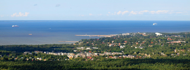 Wall Mural - Panoramic view of Tallinn town in summer. Estonia