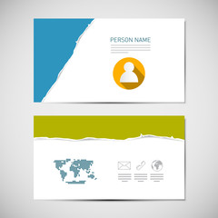 Poster - Paper Business Card Template