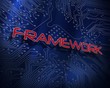 © Wavebreak Media - Framework against blue technology background