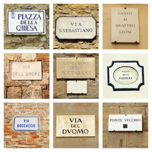 Italian Street Collage